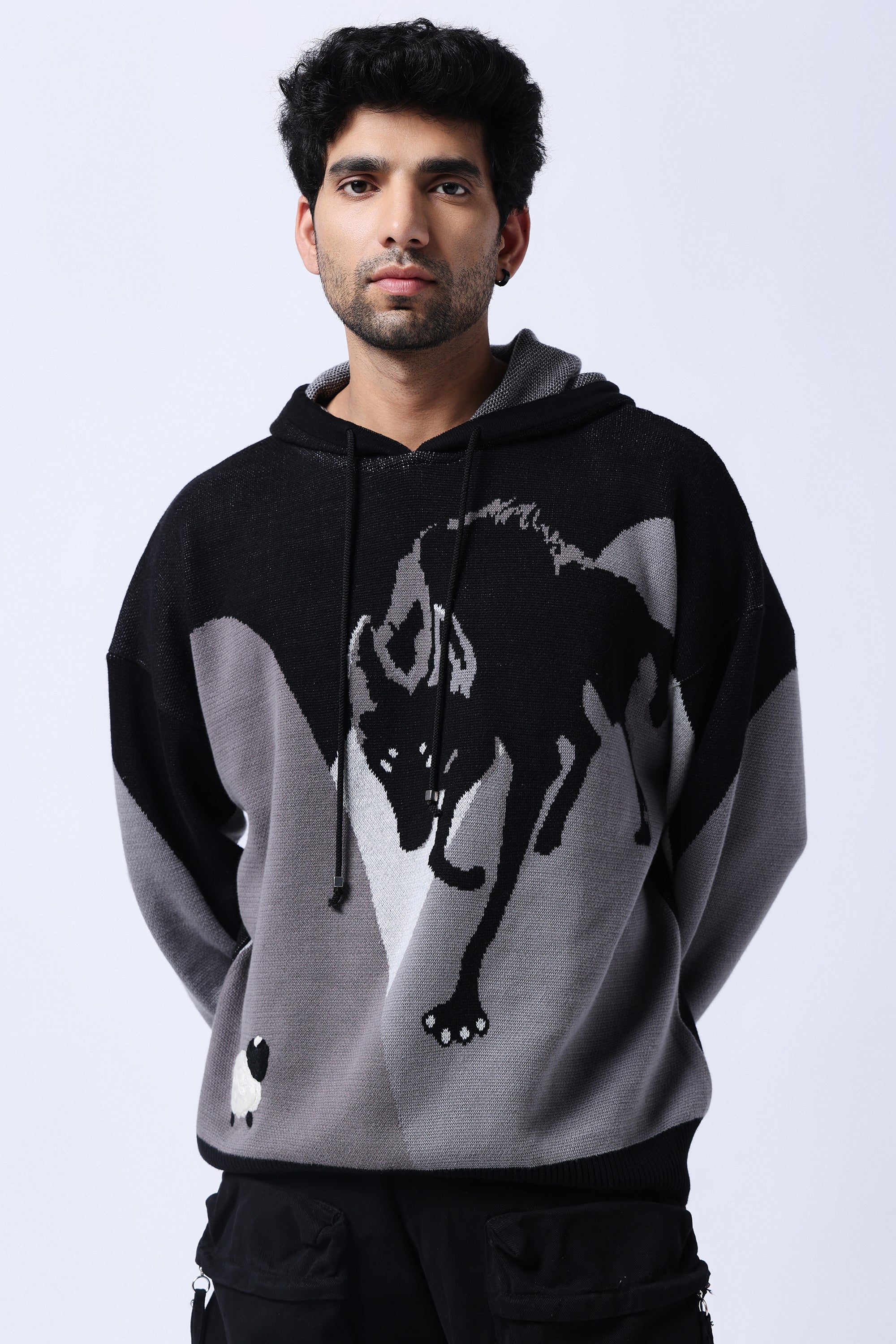 Alpha Knitted Jacquard - Hoodie