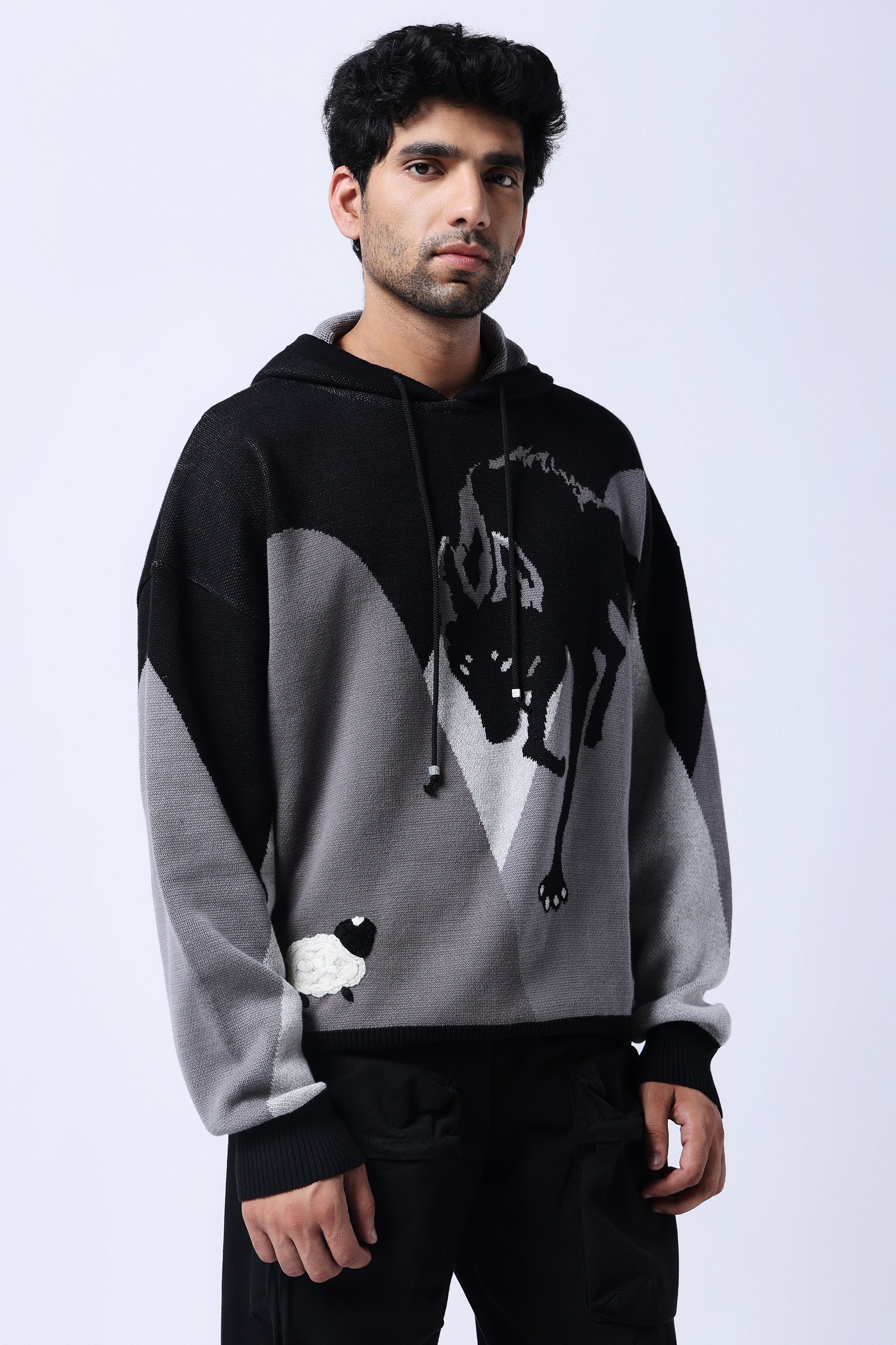 Alpha Knitted Jacquard - Hoodie