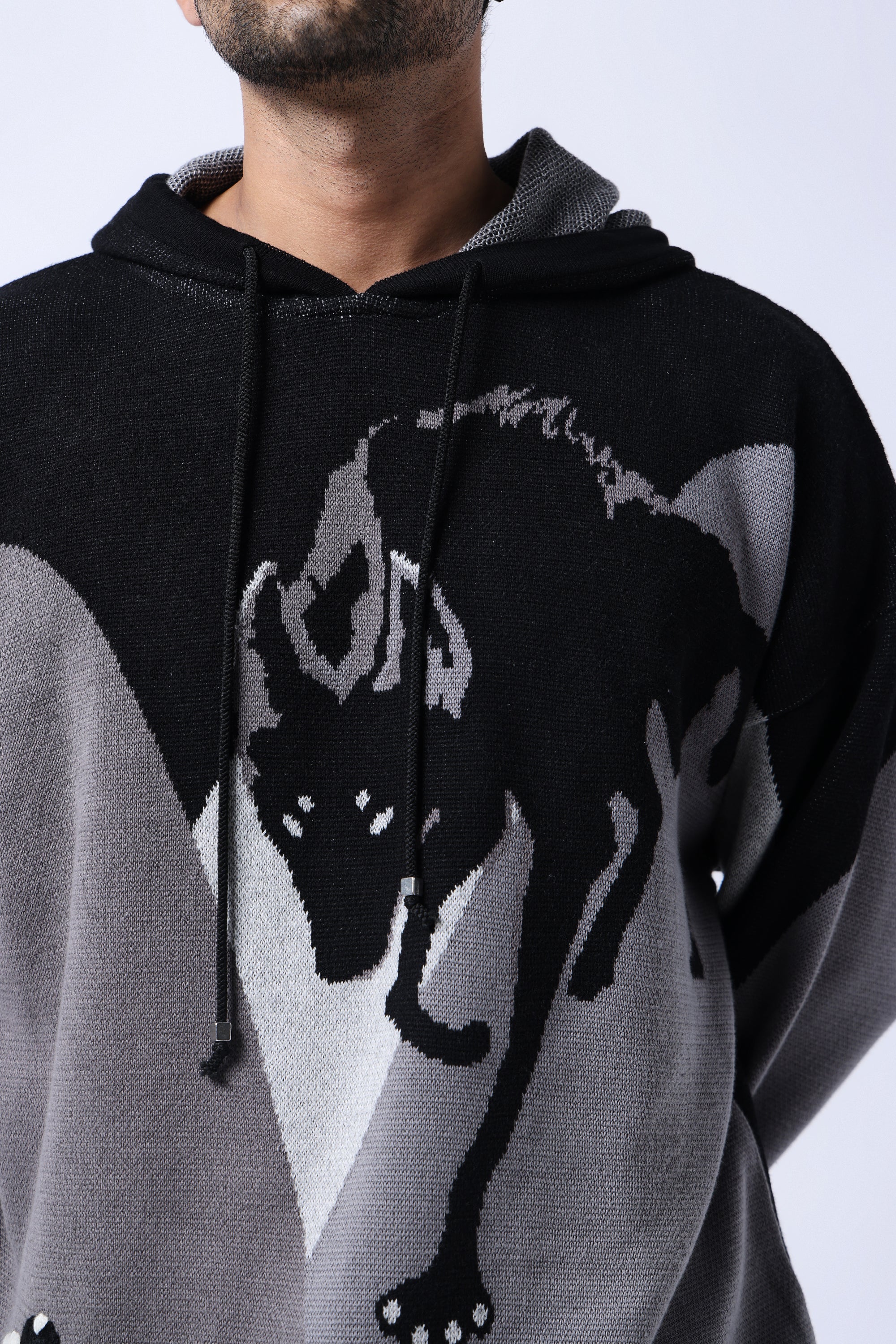 Alpha Knitted Jacquard - Hoodie